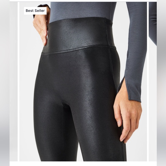 Spanx Faux Leather Leggings - Picture 3 of 9